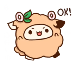 Sticker from puff sheep | @cutestickers4you