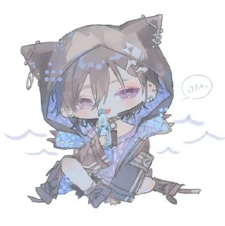 🍶 emoji 𖧧 ࣪ ͎⠠᰷⸱ Kanade Izuru @tempatbagibagi Telegram sticker 9 of 45