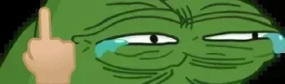 🖕 emoji Pepe+Cheems pack by @Faulty_xD Telegram sticker 7 of 92
