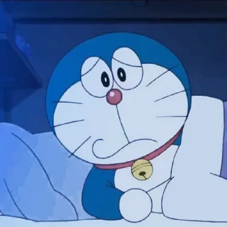 😔 emoji Doraemon // @ZoldyckStickers Telegram sticker 15 of 63