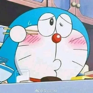 😓 emoji Doraemon // @ZoldyckStickers Telegram sticker 10 of 63