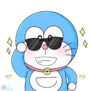 😎 emoji Doraemon // @ZoldyckStickers Telegram sticker 19 of 63