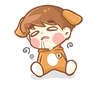 🐶 emoji 소중한 ⸻ @stikie's  ౨ৎ  @pacii Telegram sticker 19 of 40