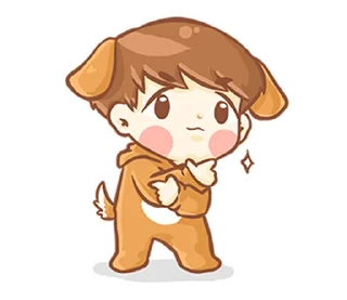 🐶 emoji 소중한 ⸻ @stikie's  ౨ৎ  @pacii Telegram sticker 23 of 40