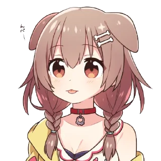🦴 emoji Nitacher's Inugami Korone Telegram sticker 18 of 51