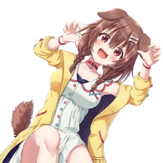 🦴 emoji Nitacher's Inugami Korone Telegram sticker 22 of 51