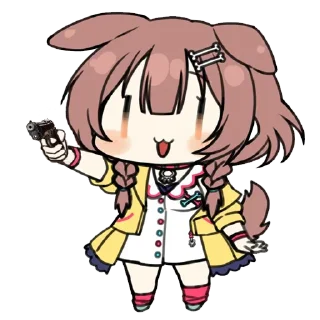 🔫 emoji Nitacher's Inugami Korone Telegram sticker 13 of 51