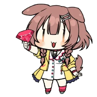 🦴 emoji Nitacher's Inugami Korone Telegram sticker 11 of 51