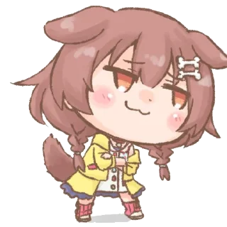 🦴 emoji Nitacher's Inugami Korone Telegram sticker 7 of 51