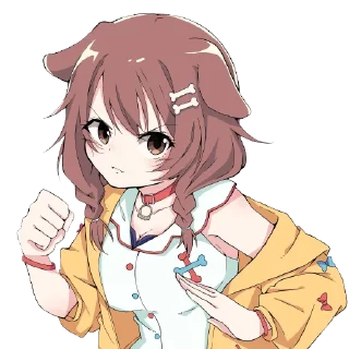 🦴 emoji Nitacher's Inugami Korone Telegram sticker 19 of 51