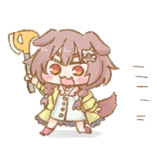 🦴 emoji Nitacher's Inugami Korone Telegram sticker 16 of 51