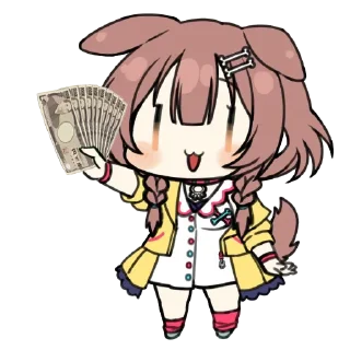 💴 emoji Nitacher's Inugami Korone Telegram sticker 10 of 51