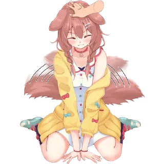 😊 emoji Nitacher's Inugami Korone Telegram sticker 23 of 51