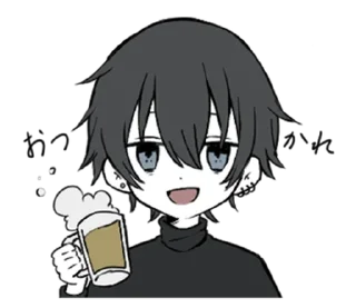 ⭐ emoji 明日もがんばろうね @moe_sticker_bot Telegram sticker 1 of 32