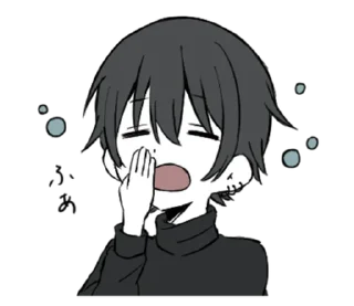 ⭐ emoji 明日もがんばろうね @moe_sticker_bot Telegram sticker 9 of 32