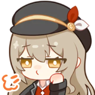 😮‍💨 emoji 秋凛子 Rinco 装扮表情 Telegram sticker 17 of 20