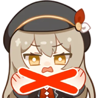 ✋ emoji 秋凛子 Rinco 装扮表情 Telegram sticker 20 of 20