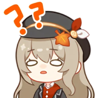 ❓ emoji 秋凛子 Rinco 装扮表情 Telegram sticker 11 of 20
