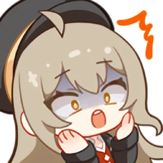 😱 emoji 秋凛子 Rinco 装扮表情 Telegram sticker 18 of 20