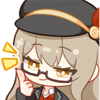 😎 emoji 秋凛子 Rinco 装扮表情 Telegram sticker 7 of 20