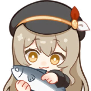 🐟 emoji 秋凛子 Rinco 装扮表情 Telegram sticker 6 of 20