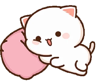🥱 emoji 『 @stickers_gifs_store 』 peach and Goma❤️🥂 Telegram sticker 11 of 50