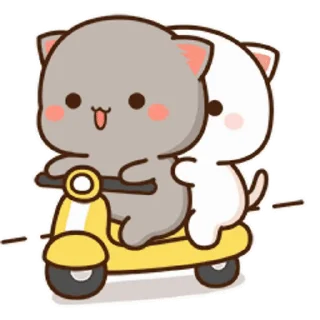 🍑 emoji 『 @stickers_gifs_store 』 peach and Goma❤️🥂 Telegram sticker 24 of 50
