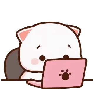 😲 emoji 『 @stickers_gifs_store 』 peach and Goma❤️🥂 Telegram sticker 6 of 50