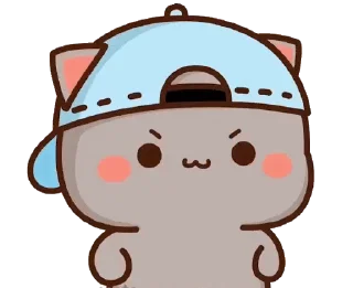 😎 emoji 『 @stickers_gifs_store 』 peach and Goma❤️🥂 Telegram sticker 8 of 50