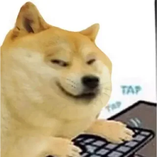 😁 emoji Doge Dogesh Telegram sticker 19 of 119