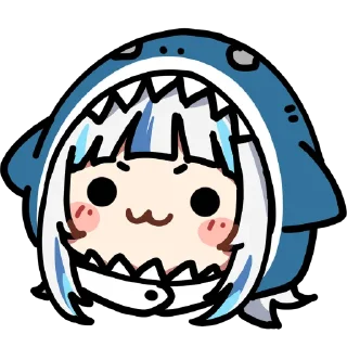 🦈 emoji Gawr Gura Telegram sticker 7 of 30