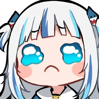 🥺 emoji Gawr Gura Telegram sticker 10 of 30