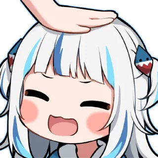 😊 emoji Gawr Gura Telegram sticker 12 of 30