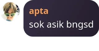 Sticker from apta ganteng pack by @QuotLyBot