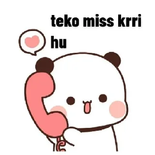 😢 emoji Panda @stickersbag Telegram sticker 24 of 61