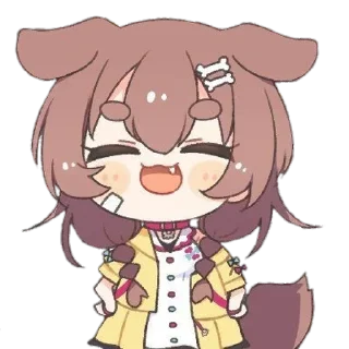 😆 emoji Inugami Korone • @GreySunders Telegram sticker 10 of 54
