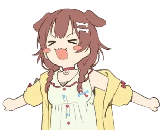 😆 emoji Inugami Korone • @GreySunders Telegram sticker 13 of 54