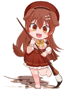 ✏️ emoji Inugami Korone • @GreySunders Telegram sticker 18 of 54