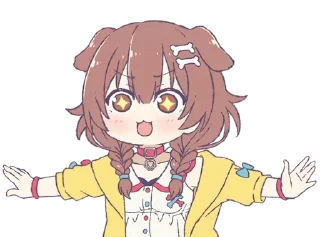 🤩 emoji Inugami Korone • @GreySunders Telegram sticker 14 of 54