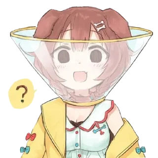 ❓ emoji Inugami Korone • @GreySunders Telegram sticker 21 of 54