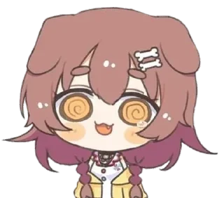 🥴 emoji Inugami Korone • @GreySunders Telegram sticker 11 of 54