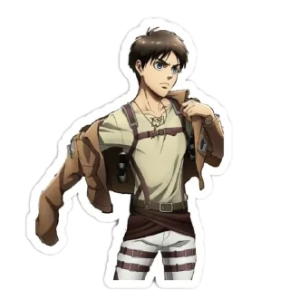 💪 emoji Eren ✧⁠*⁠。's sticker pack (@Mikasa_Ackr_bot) Telegram sticker 20 of 66