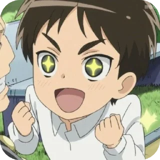 😁 emoji Eren ✧⁠*⁠。's sticker pack (@Mikasa_Ackr_bot) Telegram sticker 16 of 66