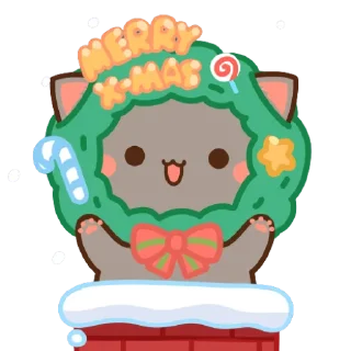 🎅 emoji 🎄 Merry Christmas 🎄 @PeachLovesGoma Telegram sticker 13 of 25