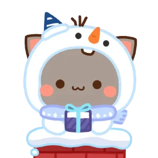 🎁 emoji 🎄 Merry Christmas 🎄 @PeachLovesGoma Telegram sticker 15 of 25