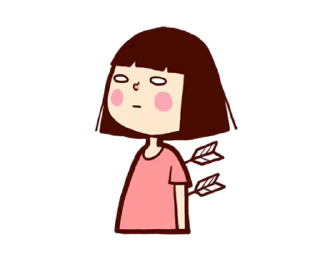 ⭐ emoji 懶得打字小姐4(動起來) @moe_sticker_bot Telegram sticker 12 of 24