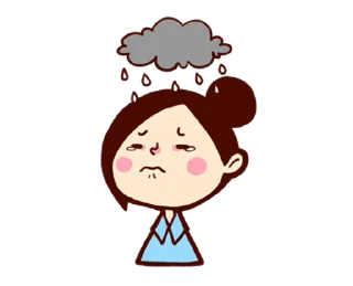 ⭐ emoji 懶得打字小姐4(動起來) @moe_sticker_bot Telegram sticker 21 of 24