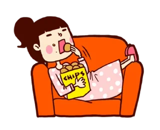 ⭐ emoji 懶得打字小姐4(動起來) @moe_sticker_bot Telegram sticker 22 of 24