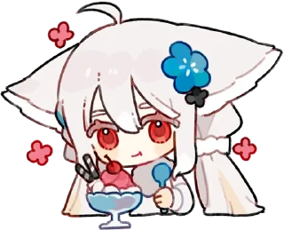 🍨 emoji 桜田シロ @sakurada_shiro Telegram sticker 17 of 48