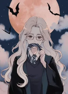 🔲 emoji Anime Halloween @xvieravelyn — @stckrRobot Telegram sticker 18 of 40